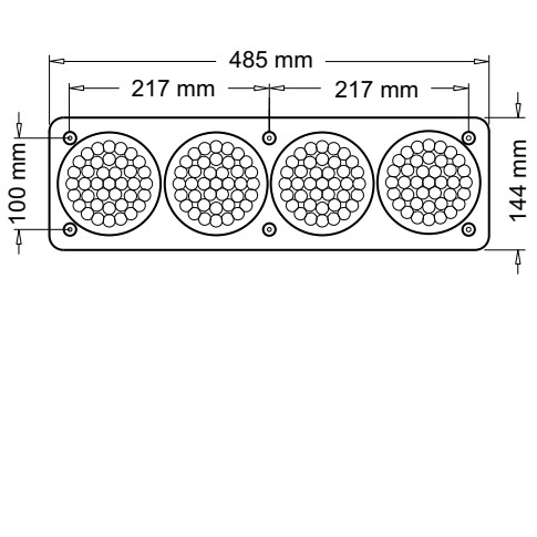 FARO TRASERO LED BAIML 3000 MT4 BIVOLTAJE PARA EMBUTIR 
